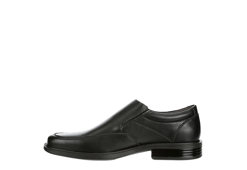 Borelli Mens Trenton Slip On Oxford - Black 6 Borelli Mens Trenton Slip On Oxford - Black - Image 4