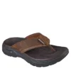 Skechers Mens Malico Flip Flop Sandal - Brown 2 Skechers Mens Malico Flip Flop Sandal - Brown -Shoe Promotion Shop US 01 501764 00