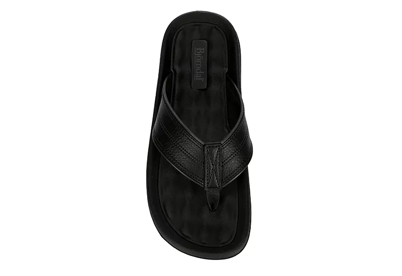 Bjorndal Mens Dunas Flip Flop Sandal - Black 8 Bjorndal Mens Dunas Flip Flop Sandal - Black - Image 6
