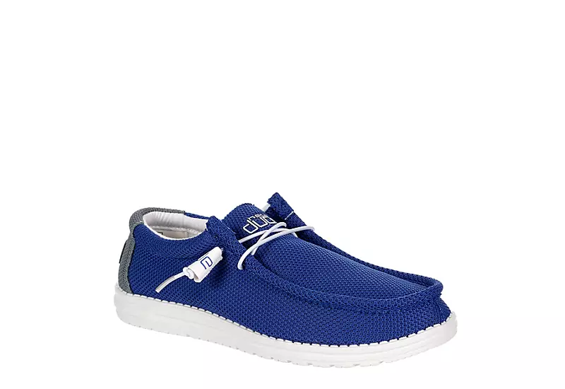 Heydude Mens Wally Slip On Sneaker - Blue 3 Heydude Mens Wally Slip On Sneaker - Blue