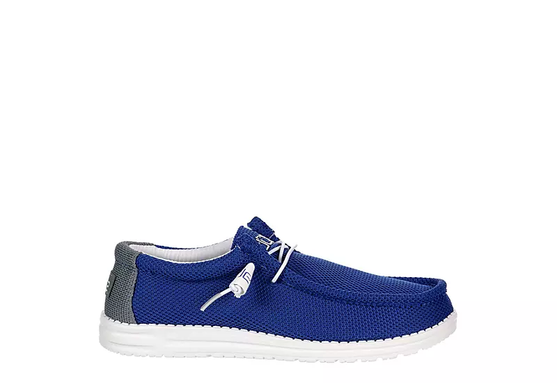 Heydude Mens Wally Slip On Sneaker - Blue 4 Heydude Mens Wally Slip On Sneaker - Blue - Image 2