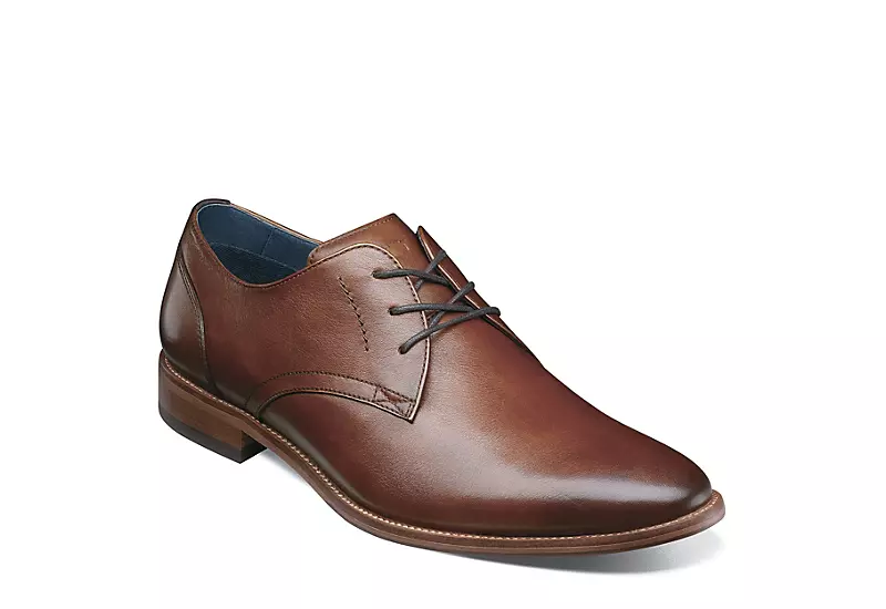 Florsheim Mens Flex Plain Toe Oxford - Cognac 3 Florsheim Mens Flex Plain Toe Oxford - Cognac