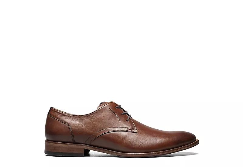 Florsheim Mens Flex Plain Toe Oxford - Cognac 4 Florsheim Mens Flex Plain Toe Oxford - Cognac - Image 2