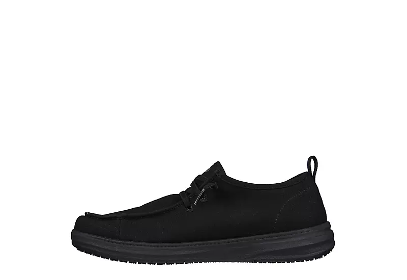 Skechers Mens Arch Fit Melo Slip Resistant Work Shoe - Black 5 Skechers Mens Arch Fit Melo Slip Resistant Work Shoe - Black - Image 3