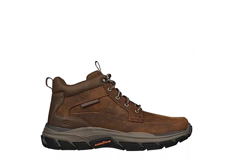 Skechers Mens Respected-boswell Lace-up Boot - Brown 4 Skechers Mens Respected-boswell Lace-up Boot - Brown - Image 2