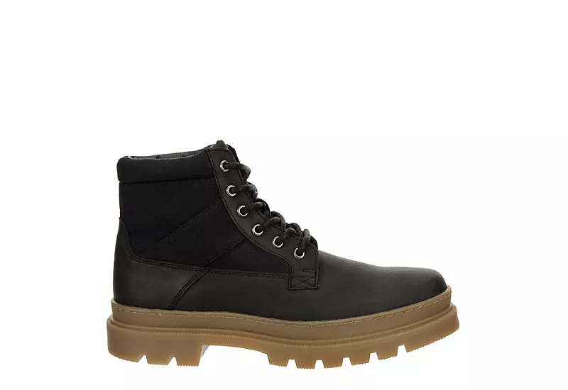 Restoration Mens Clayton Lace-up Boot - Black 4 Restoration Mens Clayton Lace-up Boot - Black - Image 2