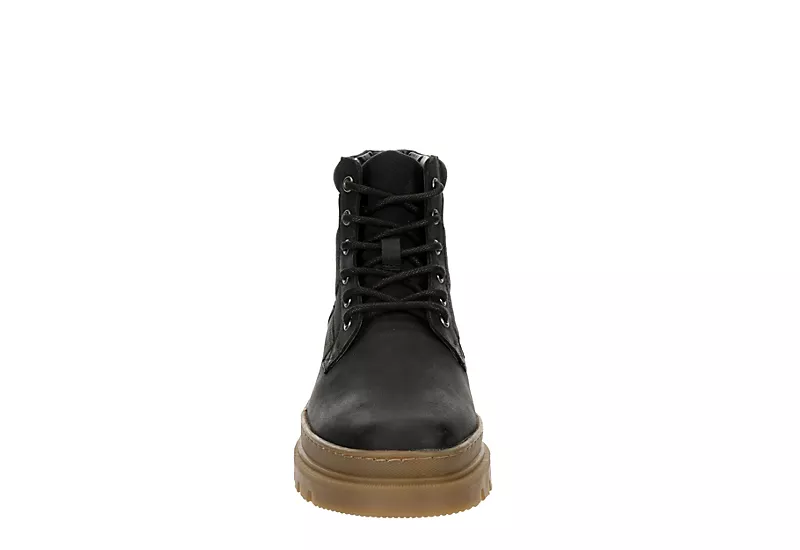 Restoration Mens Clayton Lace-up Boot - Black 5 Restoration Mens Clayton Lace-up Boot - Black - Image 3