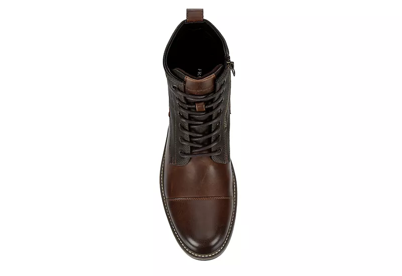 Franco Fortini Mens James Lace-up Boot - Brown 8 Franco Fortini Mens James Lace-up Boot - Brown - Image 6