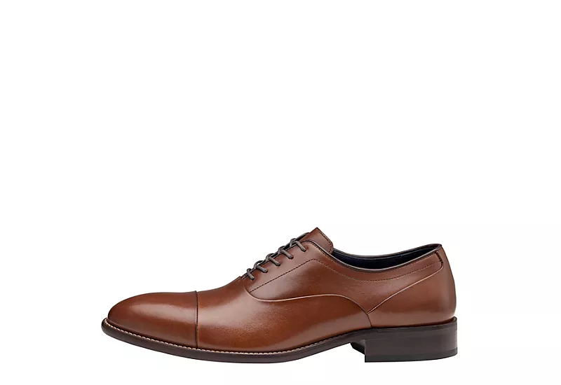 Johnston & Murphy Mens Stockton Cap Toe Oxford - Dark Tan 6 Johnston & Murphy Mens Stockton Cap Toe Oxford - Dark Tan - Image 4