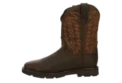 Ariat Mens Groundbreaker Waterproof Work Boot - Brown 12 Ariat Mens Groundbreaker Waterproof Work Boot - Brown -Shoe Promotion Shop US 01 502082 03
