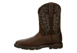 Ariat Mens Groundbreaker Western Work Boot - Brown -Shoe Promotion Shop US 01 502086 03