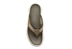 Florsheim Mens Tread Lite Flip Flop Sandal - Taupe -Shoe Promotion Shop US 01 502188 05