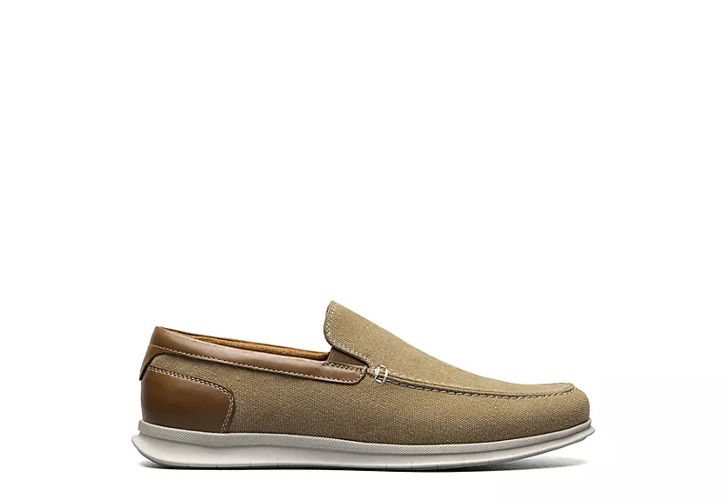 Florsheim Mens Montigo Canvas Venetian Loafer Oxford - Sand 4 Florsheim Mens Montigo Canvas Venetian Loafer Oxford - Sand - Image 2