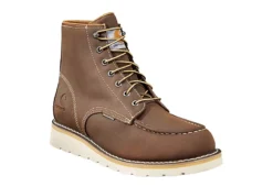 Carhartt Mens Waterproof 6-inch Moc Toe Wedge Boot - Brown