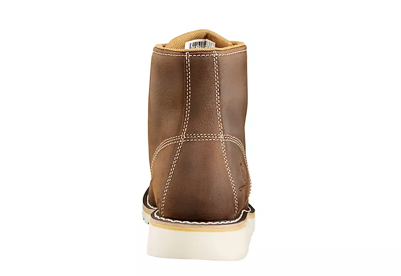 Carhartt Mens Waterproof 6-inch Moc Toe Wedge Boot - Brown 6 Carhartt Mens Waterproof 6-inch Moc Toe Wedge Boot - Brown - Image 4