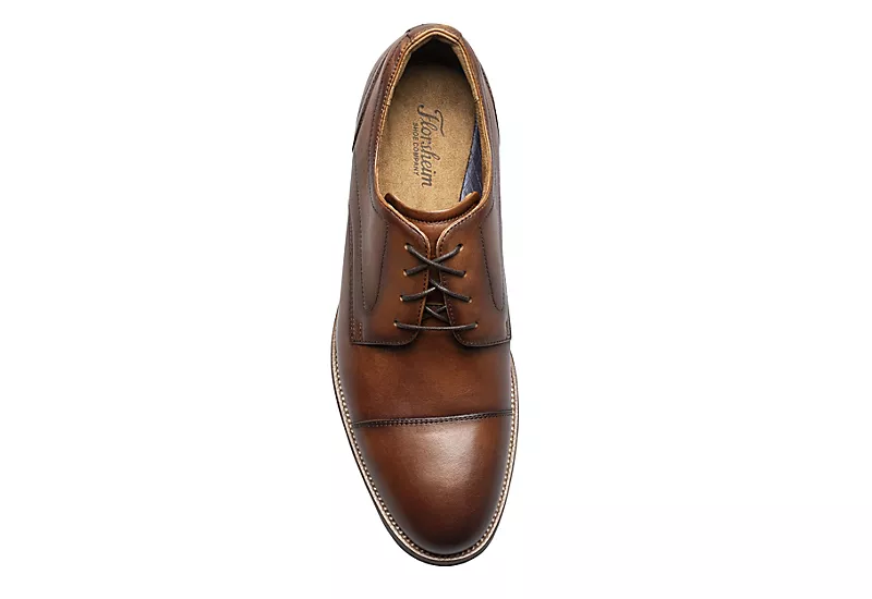 Florsheim Mens Rucci Cap Toe Oxford - Cognac 8 Florsheim Mens Rucci Cap Toe Oxford - Cognac - Image 6