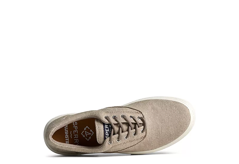 Sperry Mens Halyard Plushstep Cvo Sneaker - Taupe 7 Sperry Mens Halyard Plushstep Cvo Sneaker - Taupe - Image 5