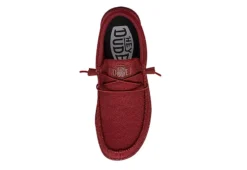 Heydude Mens Wally Slip On Sneaker - Red -Shoe Promotion Shop US 01 502323 04