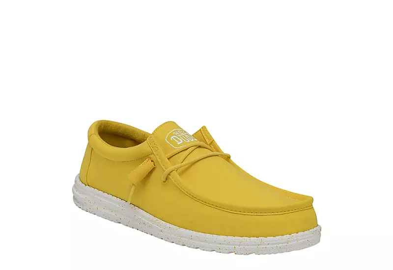 Heydude Mens Wally Slip On Sneaker - Yellow 3 Heydude Mens Wally Slip On Sneaker - Yellow