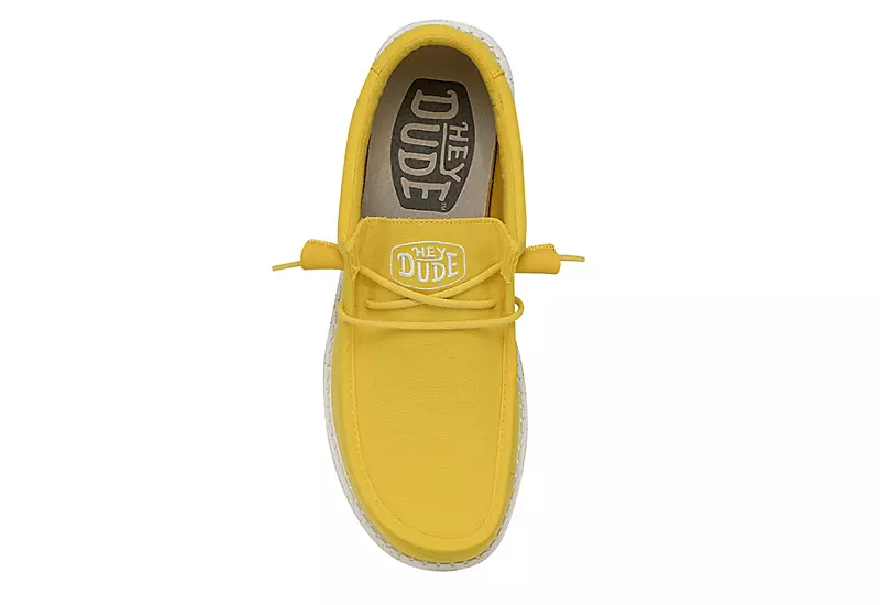 Heydude Mens Wally Slip On Sneaker - Yellow 7 Heydude Mens Wally Slip On Sneaker - Yellow - Image 5