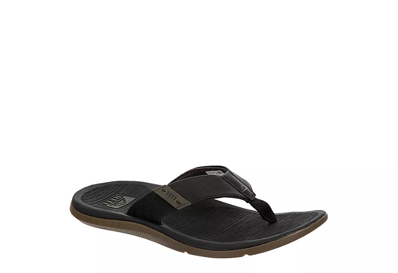Reef Mens Santa Ana Flip Flop Sandal - Black 3 Reef Mens Santa Ana Flip Flop Sandal - Black