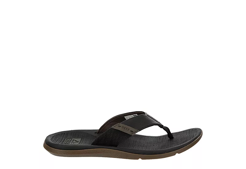 Reef Mens Santa Ana Flip Flop Sandal - Black 4 Reef Mens Santa Ana Flip Flop Sandal - Black - Image 2