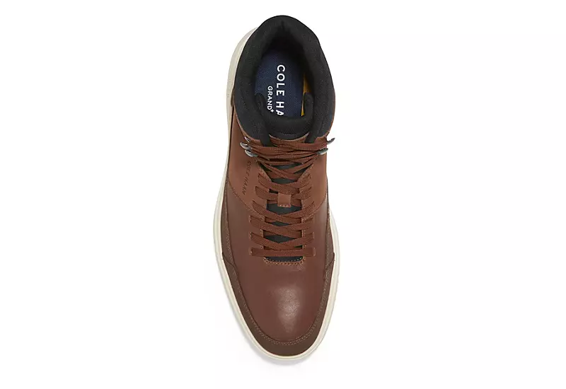 Cole Haan Mens Grand Hiker Waterproof Lace-up Boot - Tan 5 Cole Haan Mens Grand Hiker Waterproof Lace-up Boot - Tan - Image 3