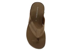 Franco Fortini Mens Newport Flip Flop Sandal - Tan -Shoe Promotion Shop US 01 502429 05