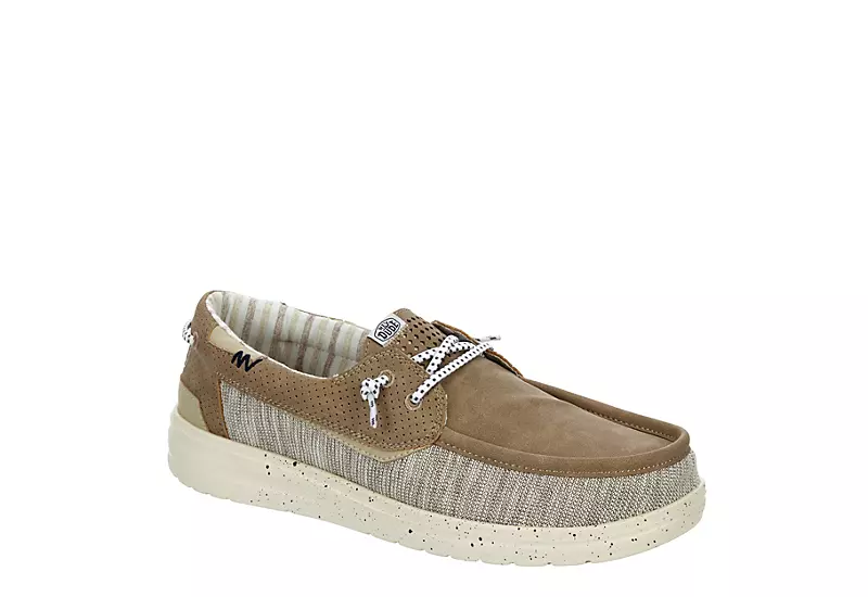 Heydude Mens Welsh Boat Shoe - Tan 3 Heydude Mens Welsh Boat Shoe - Tan