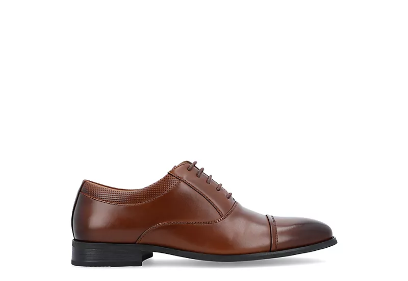 Vance Co Mens Bradley Cap Toe Oxford - Tan 4 Vance Co Mens Bradley Cap Toe Oxford - Tan - Image 2