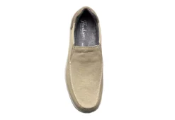 Florsheim Mens Lakeside Canvas Moc Toe Slip On Oxford - Sand -Shoe Promotion Shop US 01 502786 05