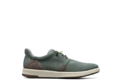 Florsheim Mens Crossover Canvas Plain Toe Slip On Sneaker - Green -Shoe Promotion Shop US 01 502872 01