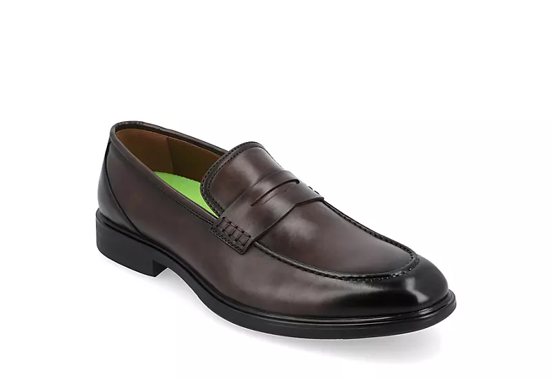 Vance Co Mens Keith Loafer Oxford - Brown 3 Vance Co Mens Keith Loafer Oxford - Brown
