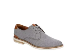 Florsheim Mens Highland Canvas Plain Toe Oxford - Grey