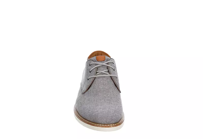Florsheim Mens Highland Canvas Plain Toe Oxford - Grey 5 Florsheim Mens Highland Canvas Plain Toe Oxford - Grey - Image 3