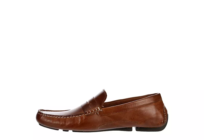 Franco Fortini Mens Daven Penny Loafer Oxford - Cognac 6 Franco Fortini Mens Daven Penny Loafer Oxford - Cognac - Image 4