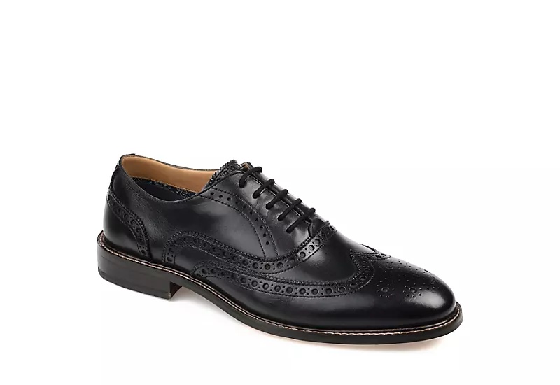 Thomas & Vine Mens Franklin Wingtip Oxford - Black 3 Thomas & Vine Mens Franklin Wingtip Oxford - Black