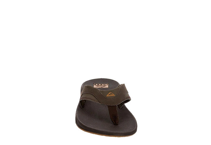 Reef Mens Fanning Flip Flop Sandal - Brown 5 Reef Mens Fanning Flip Flop Sandal - Brown - Image 3