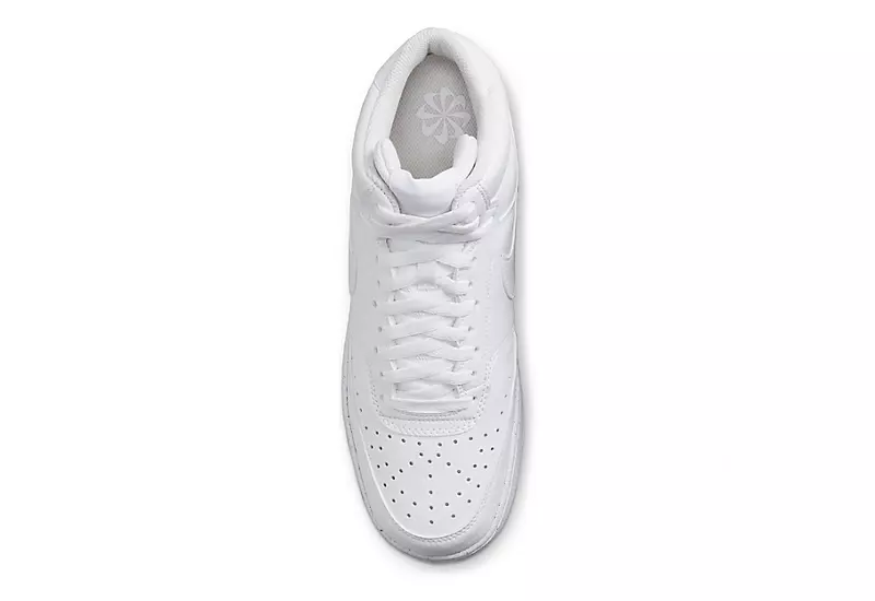 Nike Mens Court Vision Mid Sneaker - White 7 Nike Mens Court Vision Mid Sneaker - White - Image 5