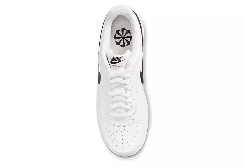 Nike Mens Court Vision Low Sneaker - White 7 Nike Mens Court Vision Low Sneaker - White - Image 5
