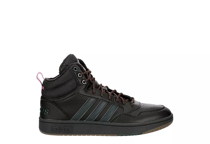 Adidas Mens Hoops 3.0 Mid Winter Sneaker - Black 4 Adidas Mens Hoops 3.0 Mid Winter Sneaker - Black - Image 2