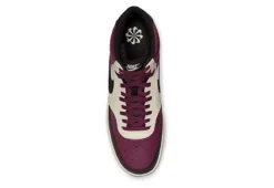 Nike Mens Court Vision Mid Sneaker - Dark Red -Shoe Promotion Shop US 01 601109 04