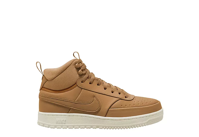 Nike Mens Court Vision Mid Winter Sneaker Boot - Wheat 3 Nike Mens Court Vision Mid Winter Sneaker Boot - Wheat
