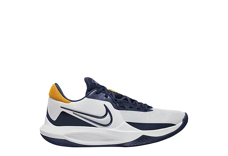 Nike Mens Precision 6 Basketball Shoe - White 4 Nike Mens Precision 6 Basketball Shoe - White - Image 2