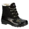 Sperry Girls Port Boot Rain Boot - Black -Shoe Promotion Shop US 01 701397 00