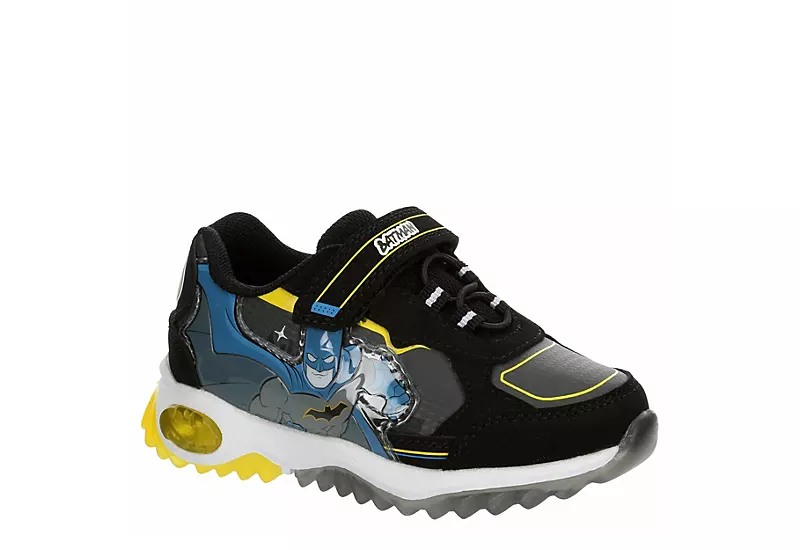 Batman Boys Infant Batman Light Up Sneaker - Black 4 Batman Boys Infant Batman Light Up Sneaker - Black - Image 2