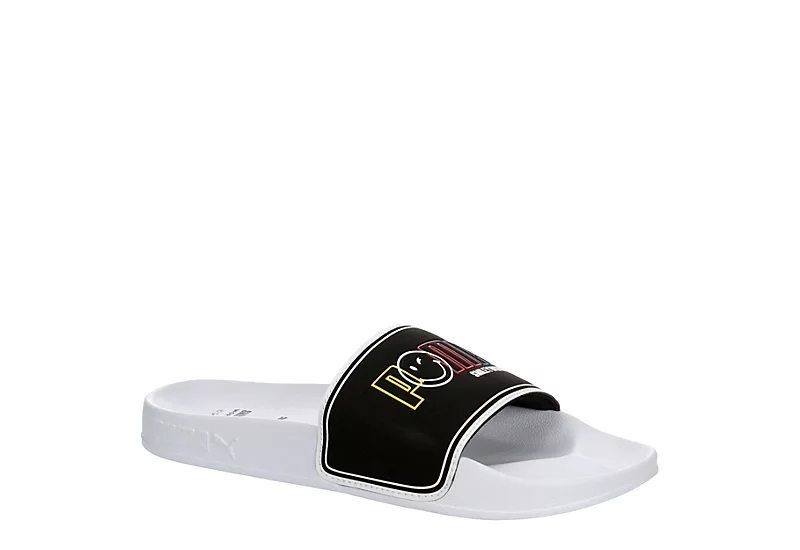 Puma Boys Big Kid Leadcat 2.0 Smileyworld Sport Slide Sandal - Black 3 Puma Boys Big Kid Leadcat 2.0 Smileyworld Sport Slide Sandal - Black