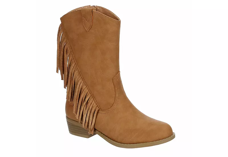 Dv By Dolce Vita Girls Lillyth Western Boot - Tan 3 Dv By Dolce Vita Girls Lillyth Western Boot - Tan