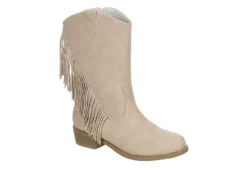 Dv By Dolce Vita Girls Lillyth Western Boot - Off White
