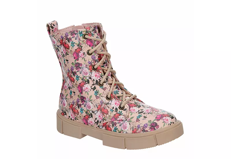 Blowfish Girls Playground-k Lace-up Boot - Floral 3 Blowfish Girls Playground-k Lace-up Boot - Floral
